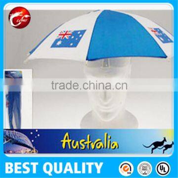 australia flag umbrella, head umbrella,cap umbrella