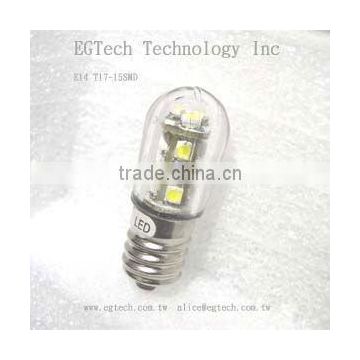 Household E14 T17-15SMD LED Lamp