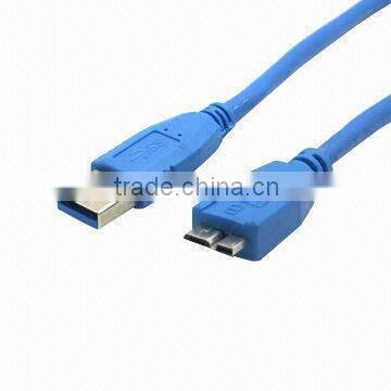 USB 3.0 Data Cable with USB 3.0 A to Micro B Plug Connector, Super Speed