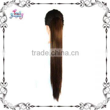 Deep Brown Straight Women Hair Extension Weft