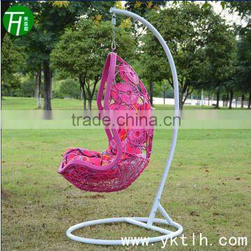 Outdoor tattan hanging swing chair