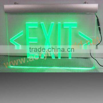 Popular Blue Light Custom Led Acrylic Sign With Base Manufacturer