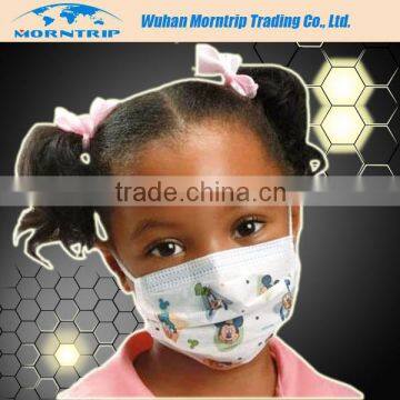 Promotional Color printed non woven facbrics women Face Mask