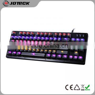 87 keys backlight metal mechanical gaming keyboard from JoTeck shenzhen