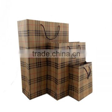 Modern kraft paper handle bag made in guangzhou