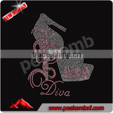 Rhinestone Iron on Transfer AKA High Heel Wholesale Applique