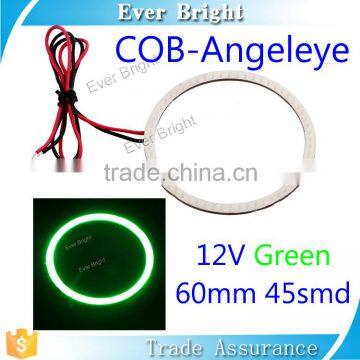 2pcs DC 12V Auto Led Light Bulb for Car Angel Eye Led Headlight Green Color Cob Led Ring Light