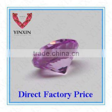 Fashion Shining Synthetic Ruby#1.5 Pink Ruby Round Shape 2.25mm Corundum photo-2