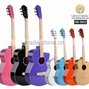 39 inch Caravan music Chinese plywood guitar colorful guitar HS3912