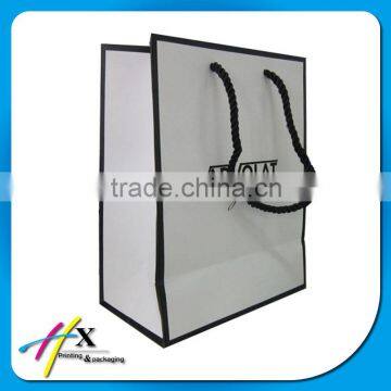 black border UV Coating Gift Paper Bags