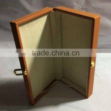 Chinese Factories Wholesale Custom High-grade PU Leather Jewelry Box, Brown Beautiful Gift Box photo-3