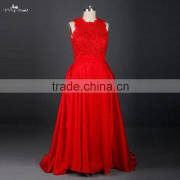 RSE686 2 Piece Sex Open Back Sweetheart Shape Detachable Skirt Long Red Prom Dresses 2015