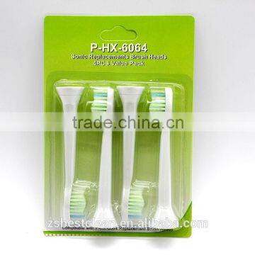 China Toothbrush head manufacturer wholesale adult toothbrush head HX6064 for Philips sonicare