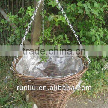 willow hanging basket