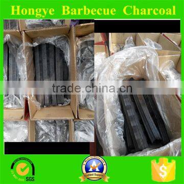 Best -selling restaurant barbecue charcoal in middle east coutries/ high hardness smokess High-Tempature machine-made charcoal