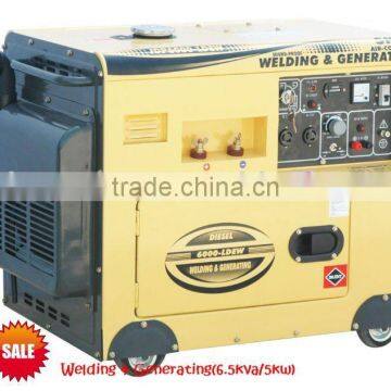 Welding & Generating(6.5kva/5kw)-portable/silent/open type