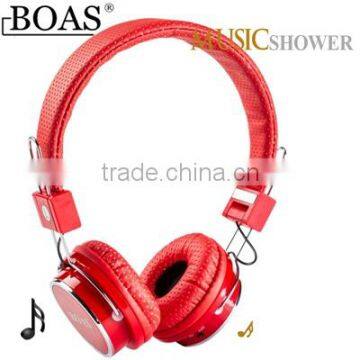 2015 NEW Studio Earpod Wireless Earphone Bluetooth4.0 Stereo Headset With Microphone Headphone Support FM and TF MP3 Red