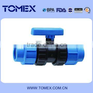 double union ball valve manyufacturer in China for hot water