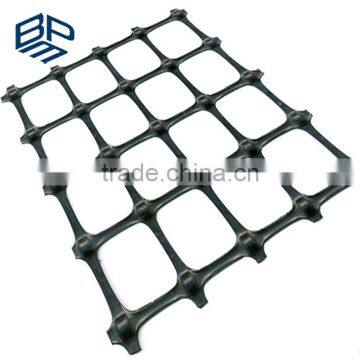 black biaxial PP plastic geogrid