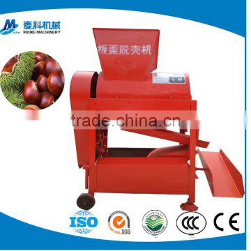 fresh green castanea mollissima thorn shell removing machine