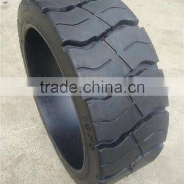 Standard Press on Solid Cushion Tyre Industrial Forklift Tyre 16x7x10 1/2 photo-3