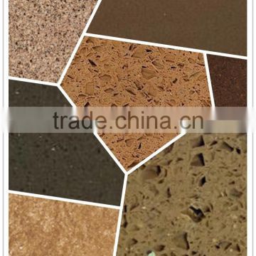 Polishing coffee brown quartz stone