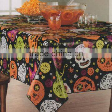 Halloween Colorful Tablecloth for Halloween Parties and Decoration