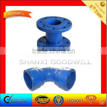 Blue Coating Flanged Socket Ductile Iron Pipe Fittings