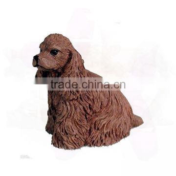 polyresin Miniature Dog Figurine - Brown