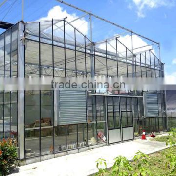 Steel structure of glass ecological greenhouse