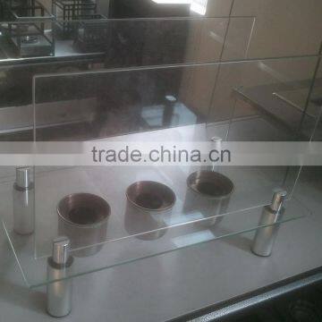 Stainless Steel and Tempered Glass Indoor Bio Fuel Fireplace Burner photo-2