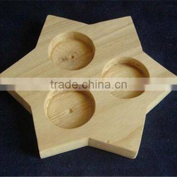 2015 New Design Home Decor Creative Wood Craved Candle Holders photo-4