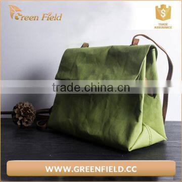 Green Field New Recycle Washable Kraft Paper Shoulder Bag photo-5