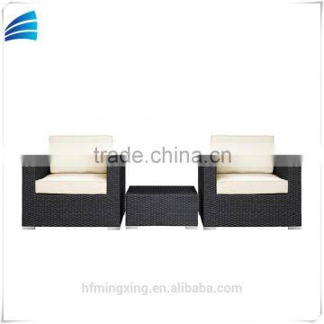 3pc outdoor patio rattan backyard cafe table chair set for sales