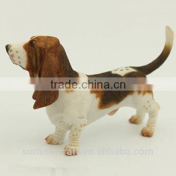 Artificial Resin Basset Hound Dog Statues Statues for Sale photo-3