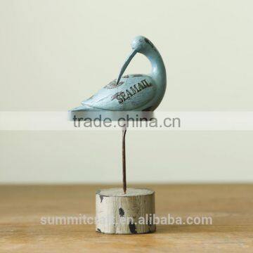 Resin Blue Seagull Figurine Decoration Seagull Craft photo-3