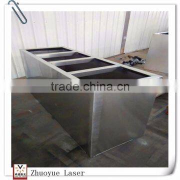 Hot Saled Customized Galvanized Stainless Steel Flower Pot/ Outdoor Rectangular Planter Box for Garden photo-2