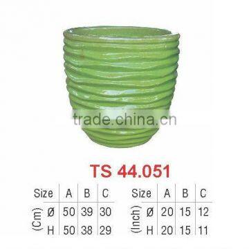 Vietnam glazed ceramic large outdoor flower pot