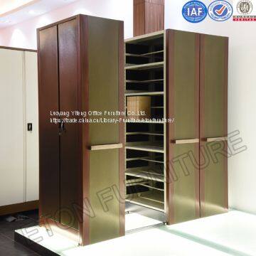 Yiteng Library Furniture Metal Mobile Bookcase Shelving Cabinet photo-2