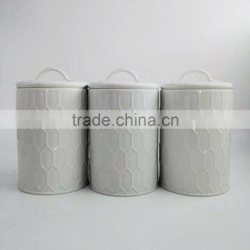 Powder-Coated Retro Metal Embossed Dianond Tea Coffee Sugar Storage Canister,Bread Bin,Cake Tin photo-5