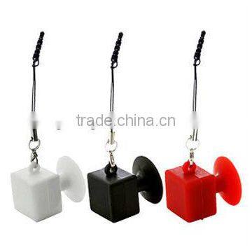 2013 hot selling lovely square head silicone phone holder for gifts