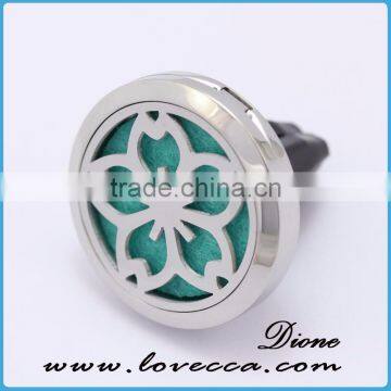 Stainless Steel Aromatherapy Diffuser Locket for Car, Car Vent Clip Diffuser, Car Freshener Clip photo-6