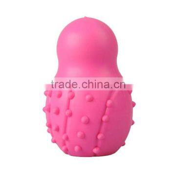 plastic pet product in bowling shape