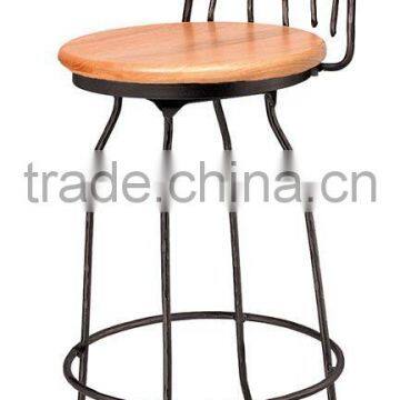 wrought iron bar chair