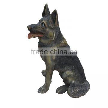 Customized Life-size Fiberglass Dog Statue photo-3