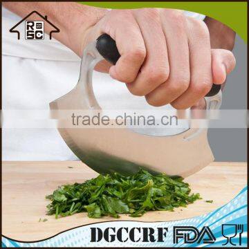 Rock-n-Chop Stainless Steel Pizza Vegetable Cutter With Silicone Handle photo-4