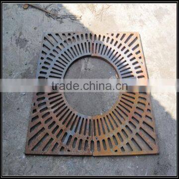 Square and round Tree Grating In Cast iron, square cast iron tree grates, cast iron frame and grate