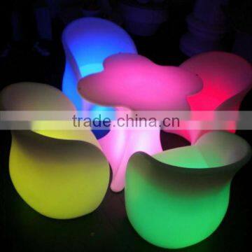 light up plastic furniture waterproof led beach sofa