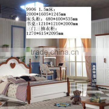 RD#9908 on Sale Classic Brown N White Korea Style Matching Bedroom Cheap Home Furniture Queen Size King Size Bedroom Set China photo-6