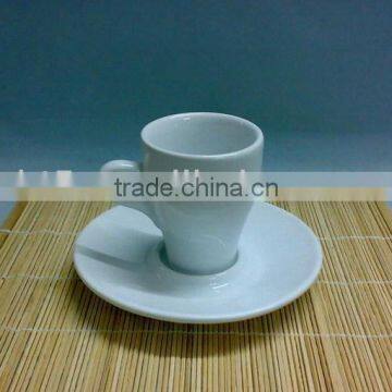 custom ceramic espresso mug with saucer